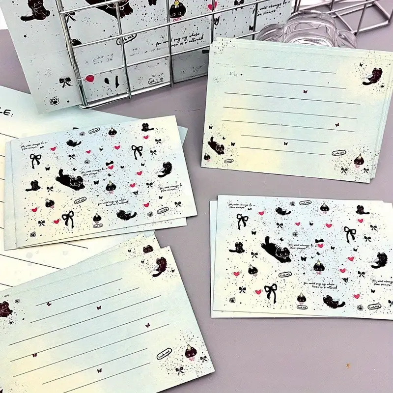 Mini felicitare tematică cu pisici – 2 fețe, design jucăuș [1]