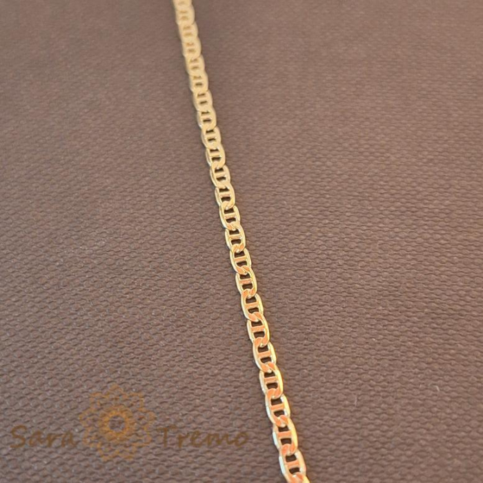 Lănțișor unisex placat cu aur, 50/55 cm [3]