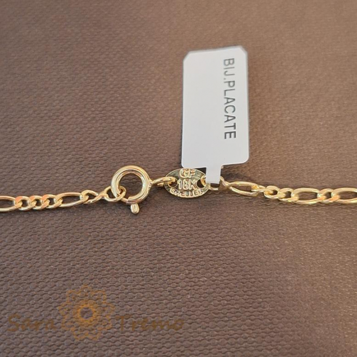 Lănțișor unisex placat cu aur 18K, model nou 3 cu 1 cu 1 cu 1, 50 cm [7]