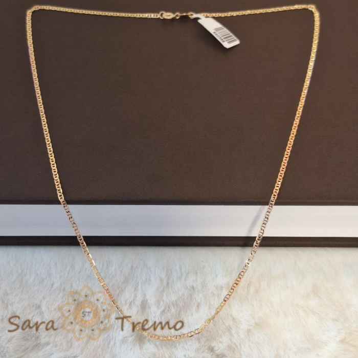 Lănțișor unisex placat cu aur, 50/55 cm [4]