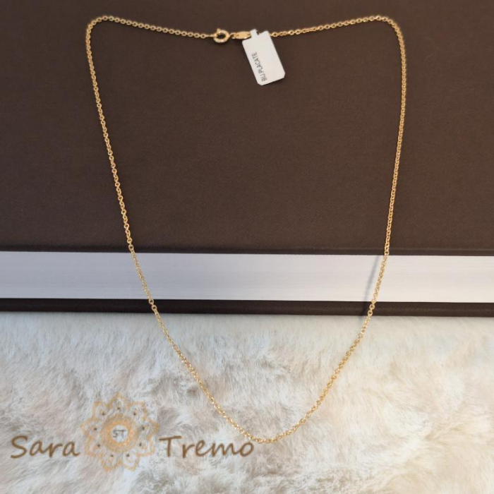 Lănțișor clasic unisex placat cu aur, 45 cm [2]