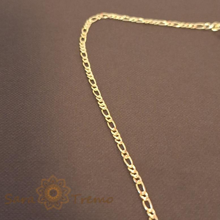 Lănțișor unisex placat cu aur 18K, model nou 3 cu 1 cu 1 cu 1, 50 cm [4]