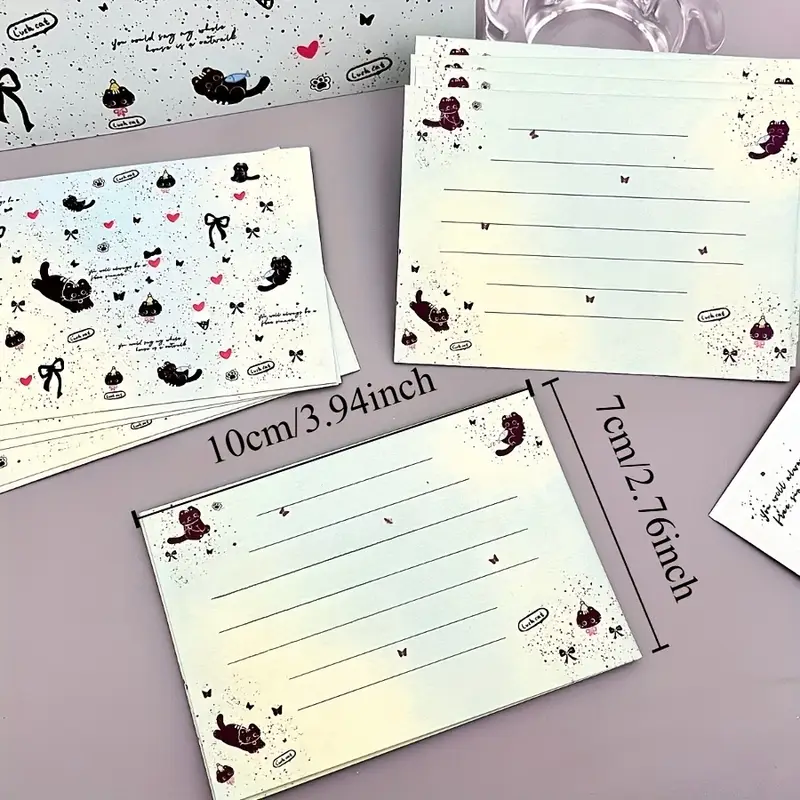 Mini felicitare tematică cu pisici – 2 fețe, design jucăuș [4]