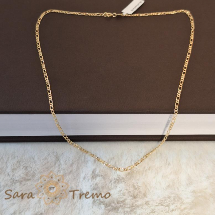 Lănțișor unisex placat cu aur 18K, model nou 3 cu 1 cu 1 cu 1, 50 cm [2]