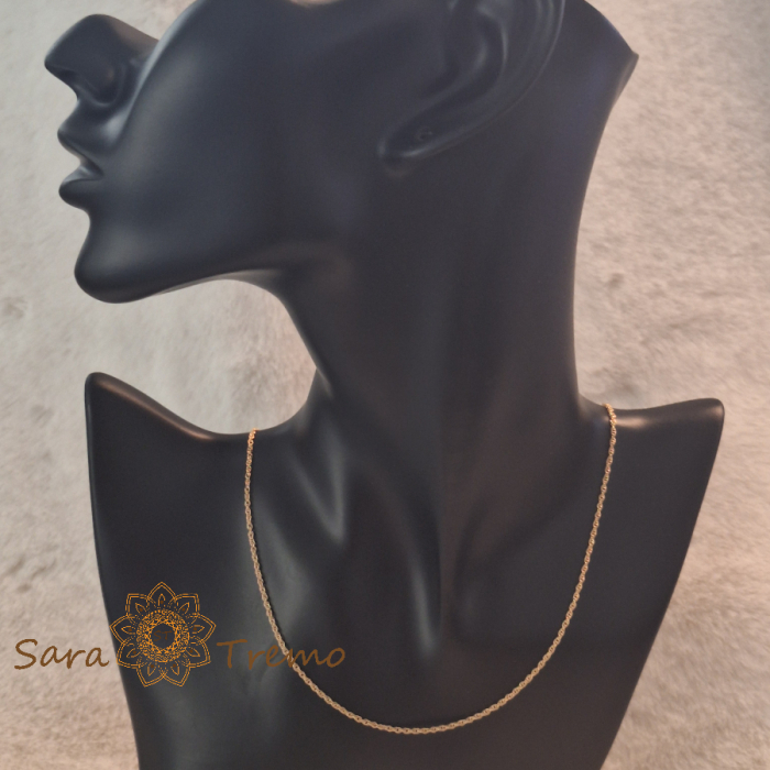 Lanț „Riviera” – eleganță clasică în aur 18K [6]