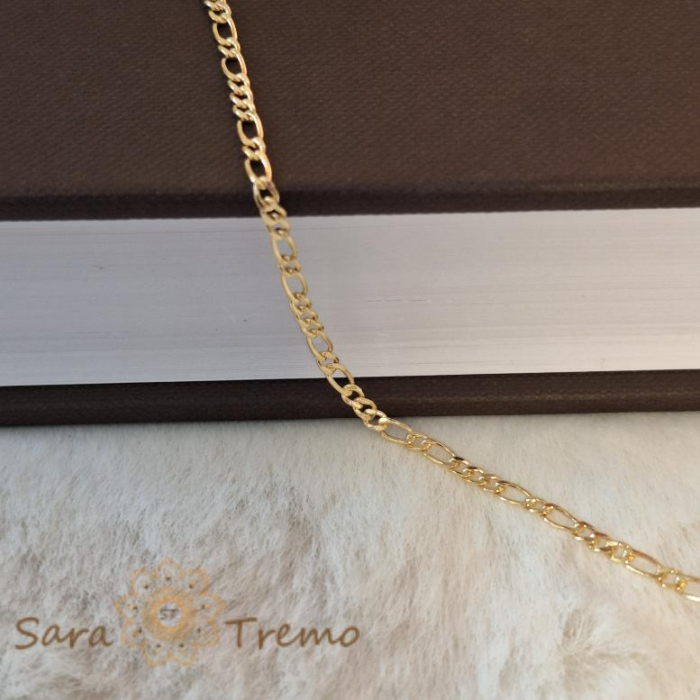 Lănțișor unisex placat cu aur 18K, model nou 3 cu 1 cu 1 cu 1, 50 cm [3]