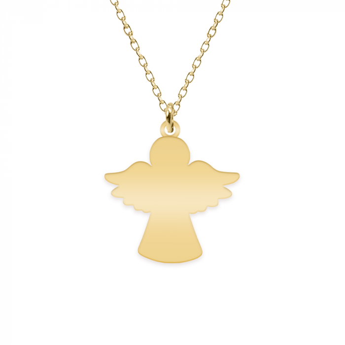 Angelino - Colier personalizat ingeras din argint 925 placat cu aur galben 24K [2]