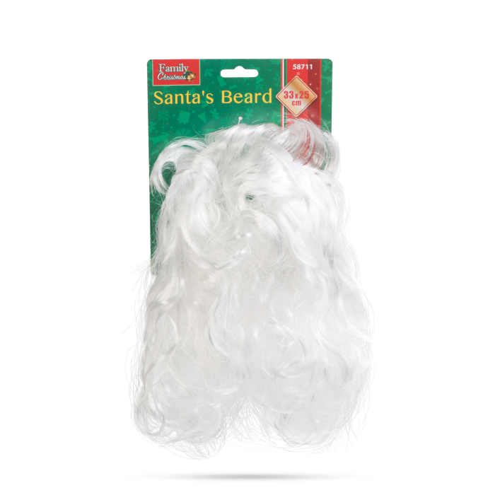 Barba lui Moș Crăciun - 33 x 25 cm - albă [2]