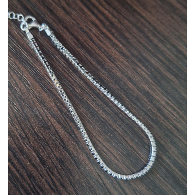 Bratara argint 925 model tennis cu cristale zirconia negre - 18-23 cm [6]