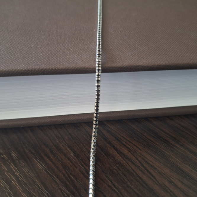 Bratara argint 925 model tennis cu cristale zirconia negre - 18-23 cm [2]