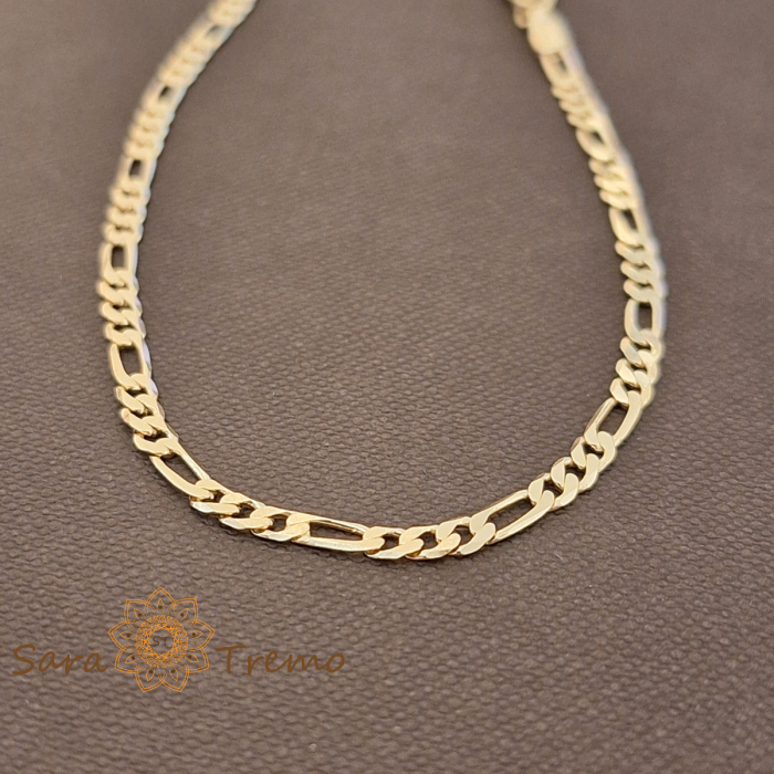 Bratara Leonidas – 21 cm unisex placata aur 18K Brazilia cu stanta [4]