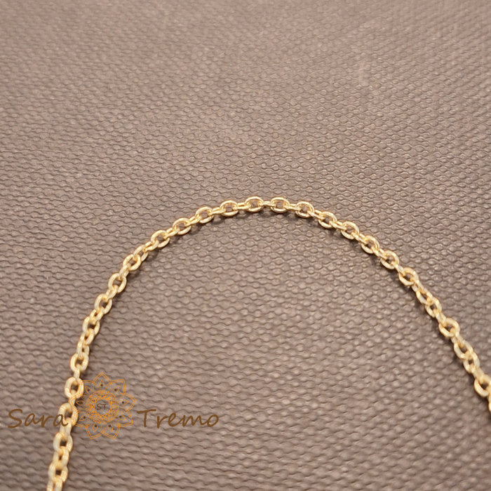 Bratara Aurora – Unisex fina 18 cm placata aur 18K Brazilia cu stanta [3]