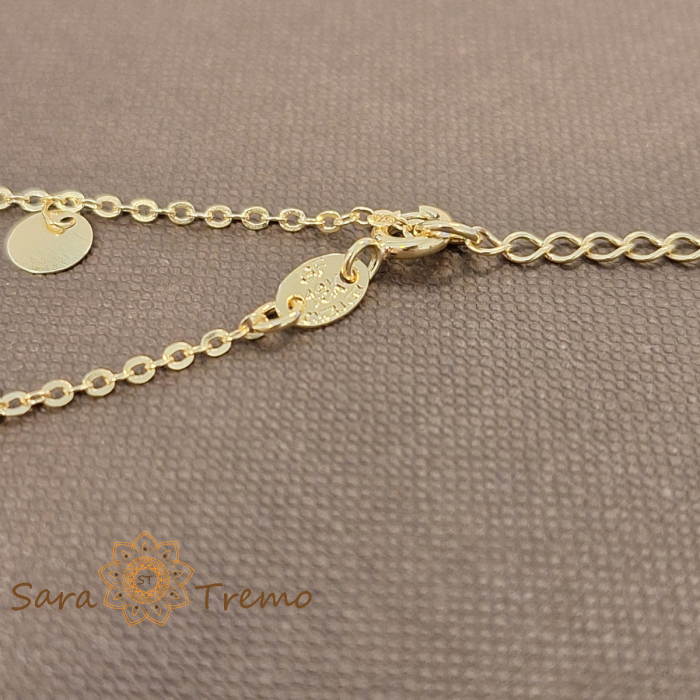 Bratara Fortuna – 19 cm placata aur 18K Brazilia cu stanta [2]