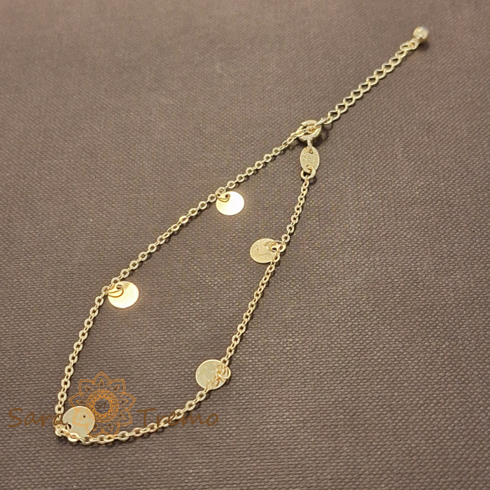 Bratara Fortuna – 19 cm placata aur 18K Brazilia cu stanta [1]