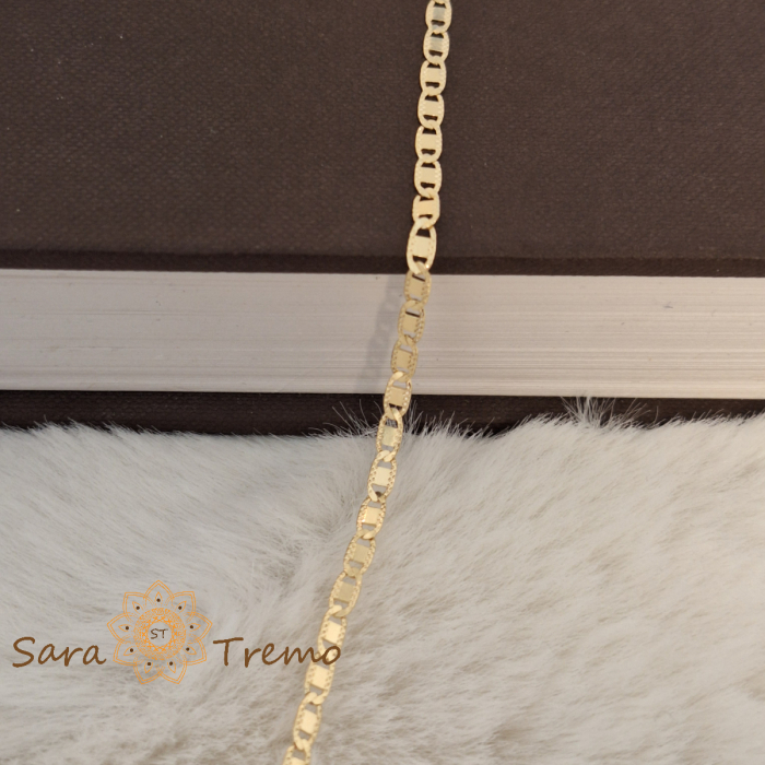 Bratara Titan – 20 cm placata aur 18K Brazilia cu stanta [5]