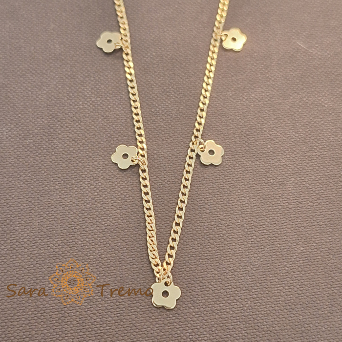 Brățara de gleznă „Fior di Sole” – farmecul verii în aur 18K [2]