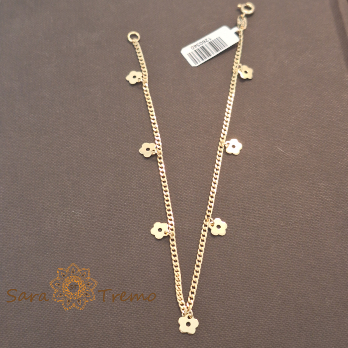 Brățara de gleznă „Fior di Sole” – farmecul verii în aur 18K [1]