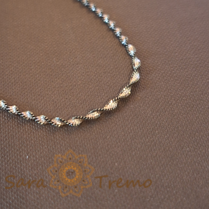 Bratara din argint impletita cu rodiu Rhodium [2]