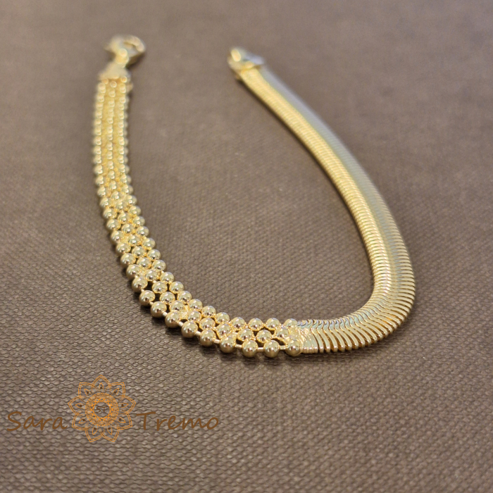 Bratara Selene – placata aur 18K, 20 cm, Brazilia [2]
