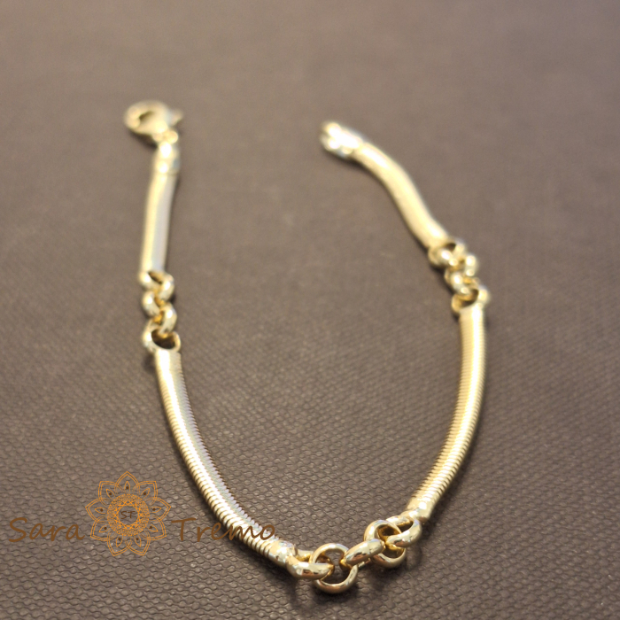 Bratara Doria – placata aur 18K, 19 cm, Brazilia, stanta [2]