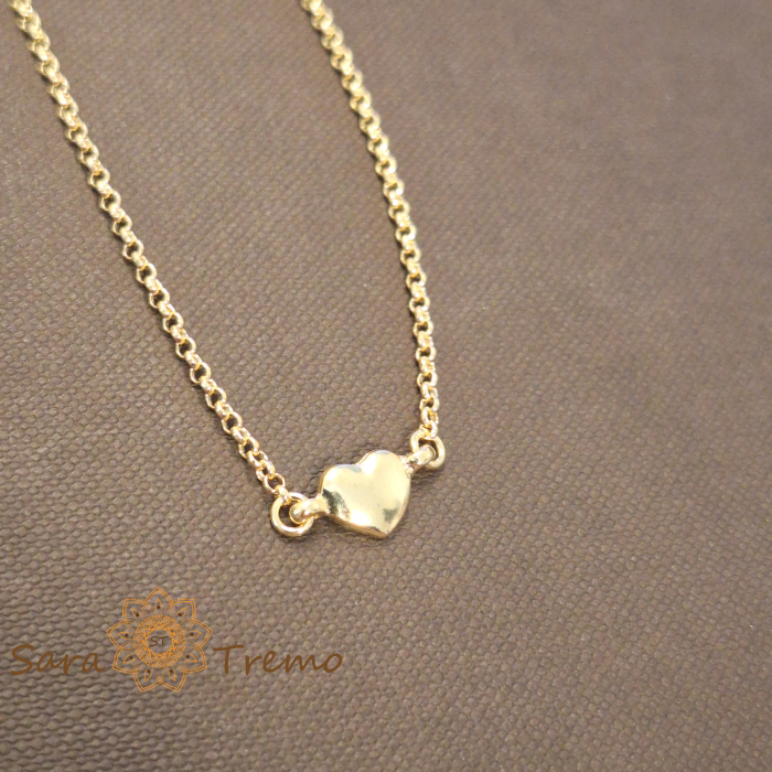 Bratara Amoria – placata aur 18K, 18+5 cm, cu inima, Brazilia [2]