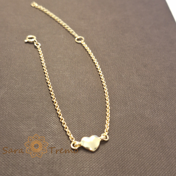 Bratara Amoria – placata aur 18K, 18+5 cm, cu inima, Brazilia [1]