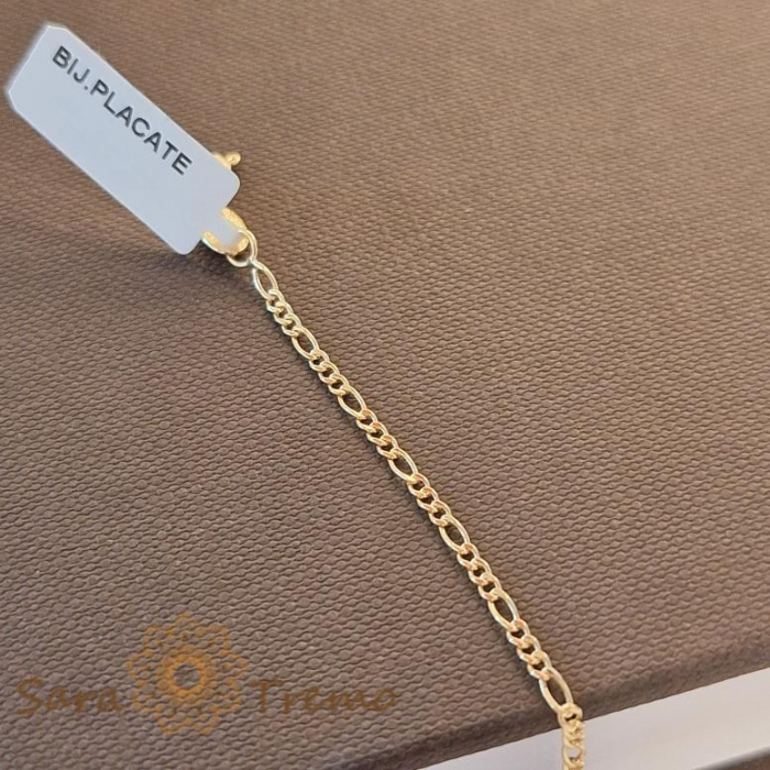 Brățară fină placată cu aur 18K, 18 cm [3]