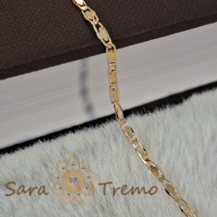 Bratara fina placata cu aur Jubileum - 18 cm [5]