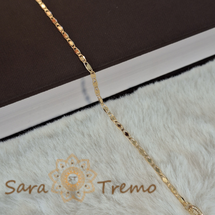 Bratara fina placata cu aur Jubileum - 18 cm [4]
