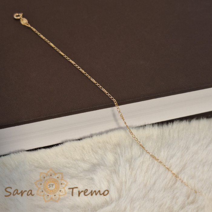 Bratara fina 18 cm placata cu aur Like SaraTremo [4]