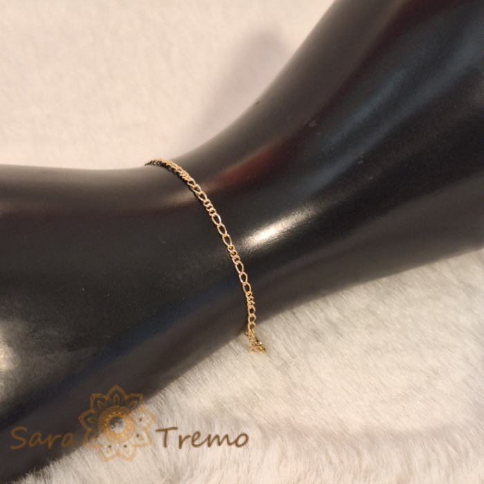 Bratara fina 18 cm placata cu aur Like SaraTremo [9]