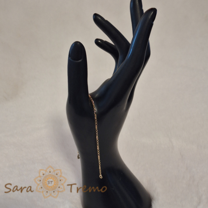 Bratara fina 18 cm placata cu aur Like SaraTremo [6]