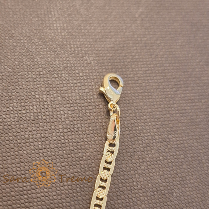 Bratara Milano – placata aur 18K, 20 cm, Brazilia [2]
