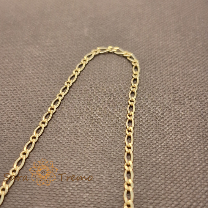Bratara Classic – 19 cm placata aur 18K Brazilia cu stanta [3]