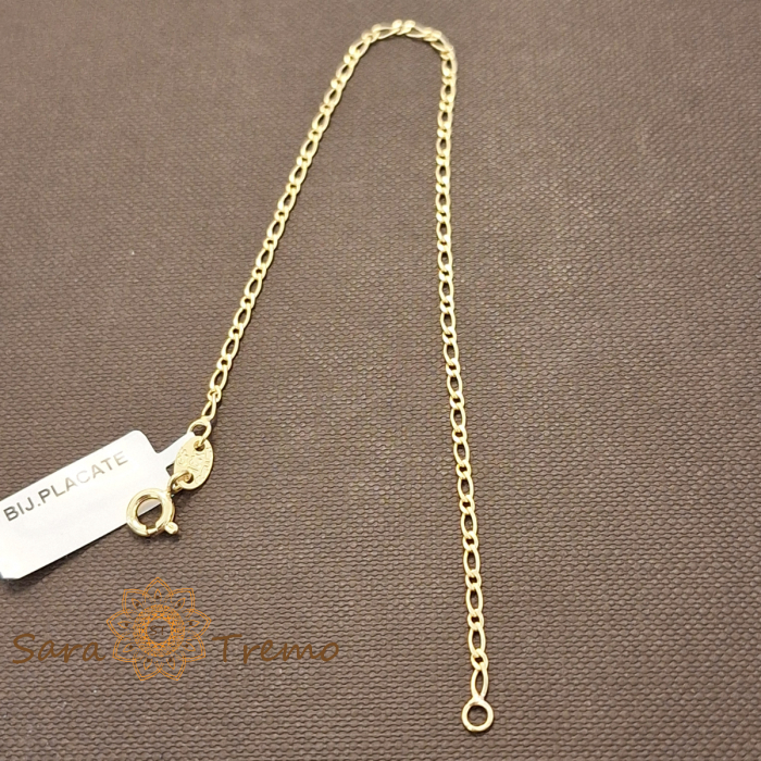 Bratara Classic – 19 cm placata aur 18K Brazilia cu stanta [1]