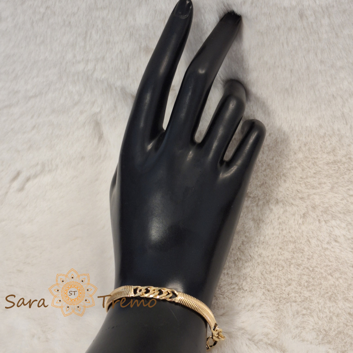 Bratara Leonidas – placata aur 18K, 20 cm [6]