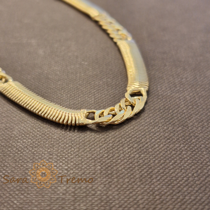 Bratara Leonidas – placata aur 18K, 20 cm [2]