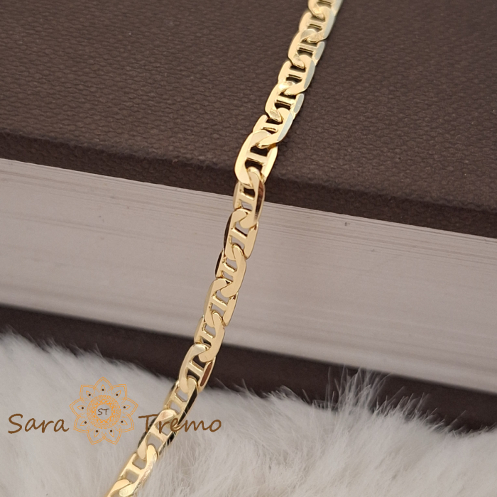 Bratara Victorio – 19 cm unisex placata aur 18K Brazilia cu stanta [5]