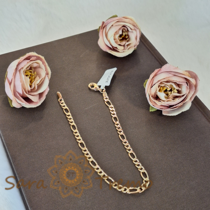 Bratara masiva placata cu aur Boris - 21 cm [3]