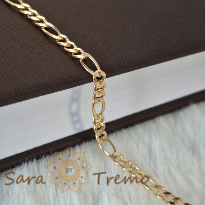 Bratara masiva placata cu aur Boris - 21 cm [4]