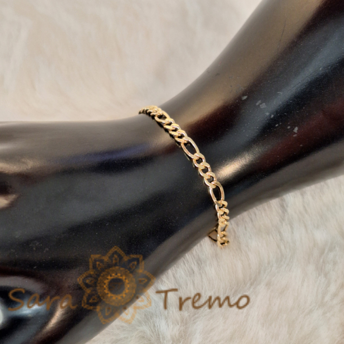 Bratara masiva placata cu aur Boris - 21 cm [7]