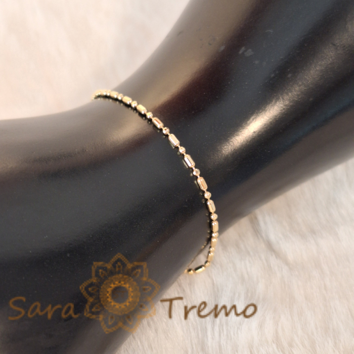 Bratara model nou placata cu aur 18 cm Konte [8]
