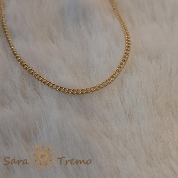 Brățară placată cu aur 18K, 18 cm, model fin și clasic [8]