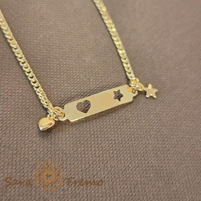 Brățară placată cu aur 18K pentru copii, 15 cm [2]