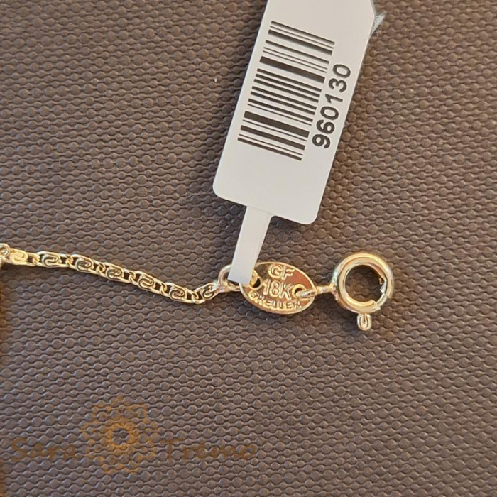 Brățară placată cu aur 18K pentru gleznă, 25 cm [4]