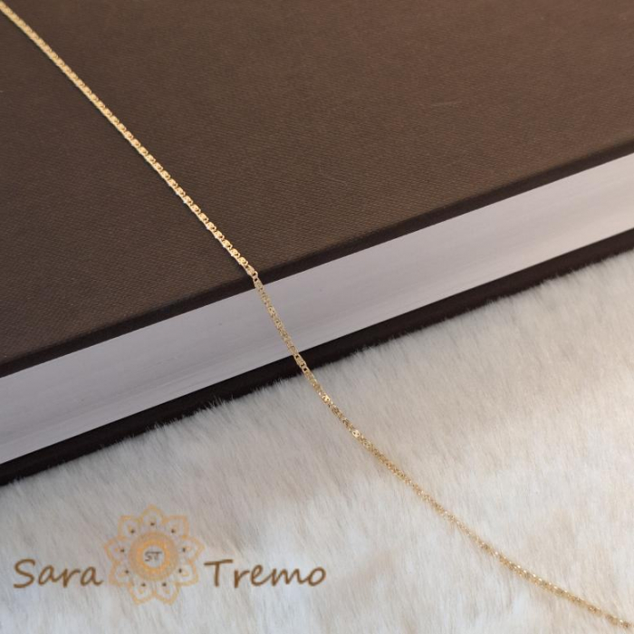 Brățară placată cu aur 18K pentru gleznă, 25 cm [5]