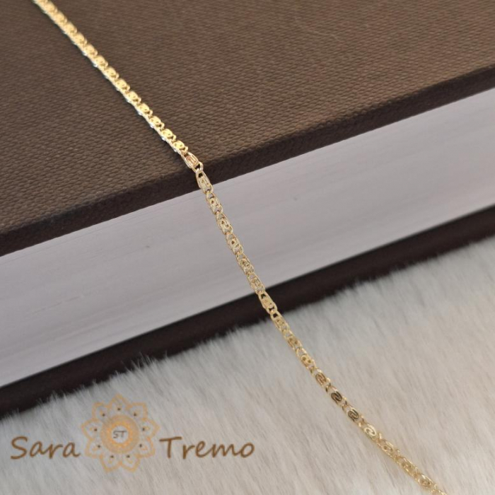 Brățară placată cu aur 18K pentru gleznă, 25 cm [6]