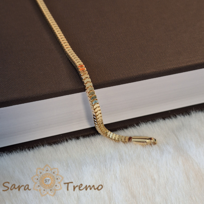 Brățară placată cu aur 18K, unisex, ultra premium, design cubic masiv [8]