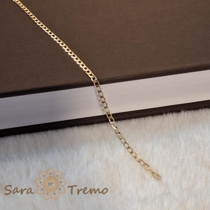 Brățară placată cu aur 18K, zale clasice, lungime 19 cm sau 21 cm [9]