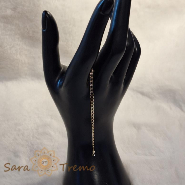 Brățară placată cu aur 18K, zale clasice, lungime 19 cm sau 21 cm [5]